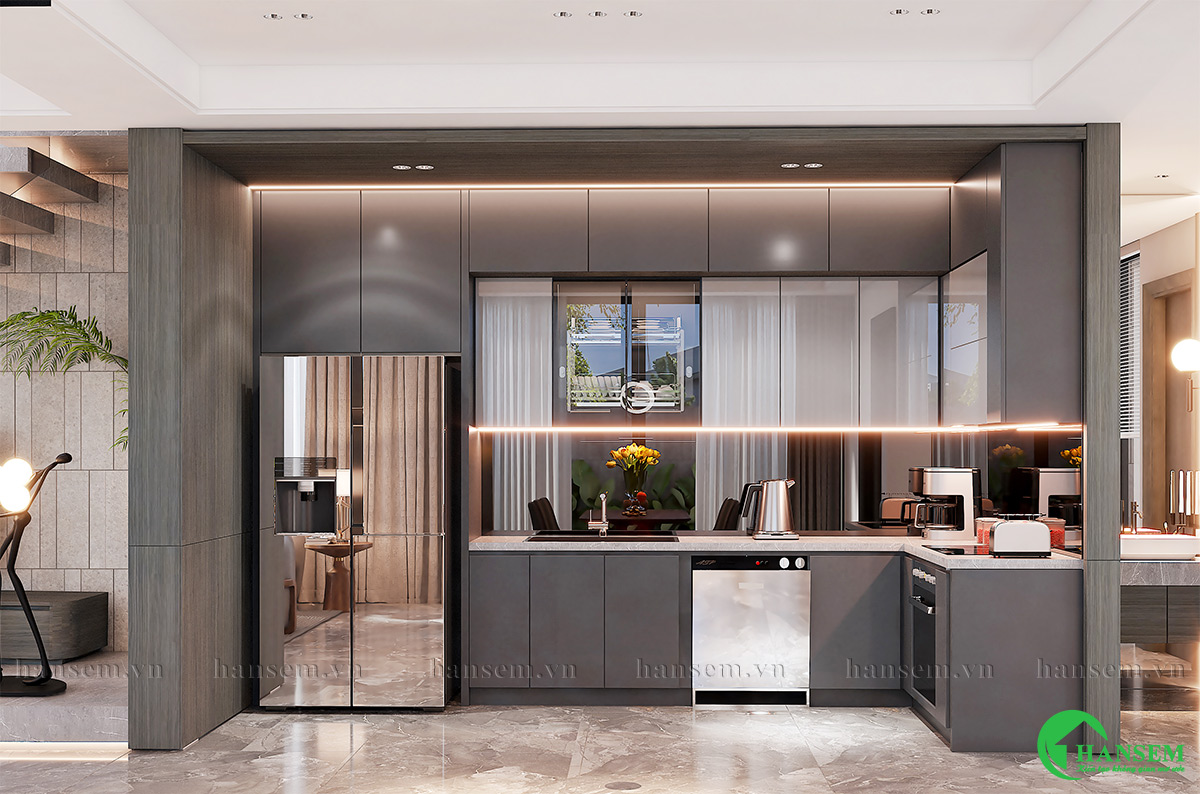 thiết kế thi công nội thất nhà chị khuyên tại vinh lộc