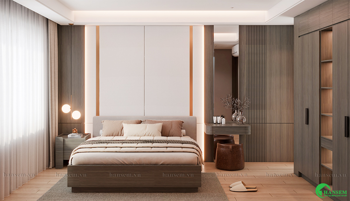 thiết kế thi công nội thất nhà chị khuyên tại vinh lộc