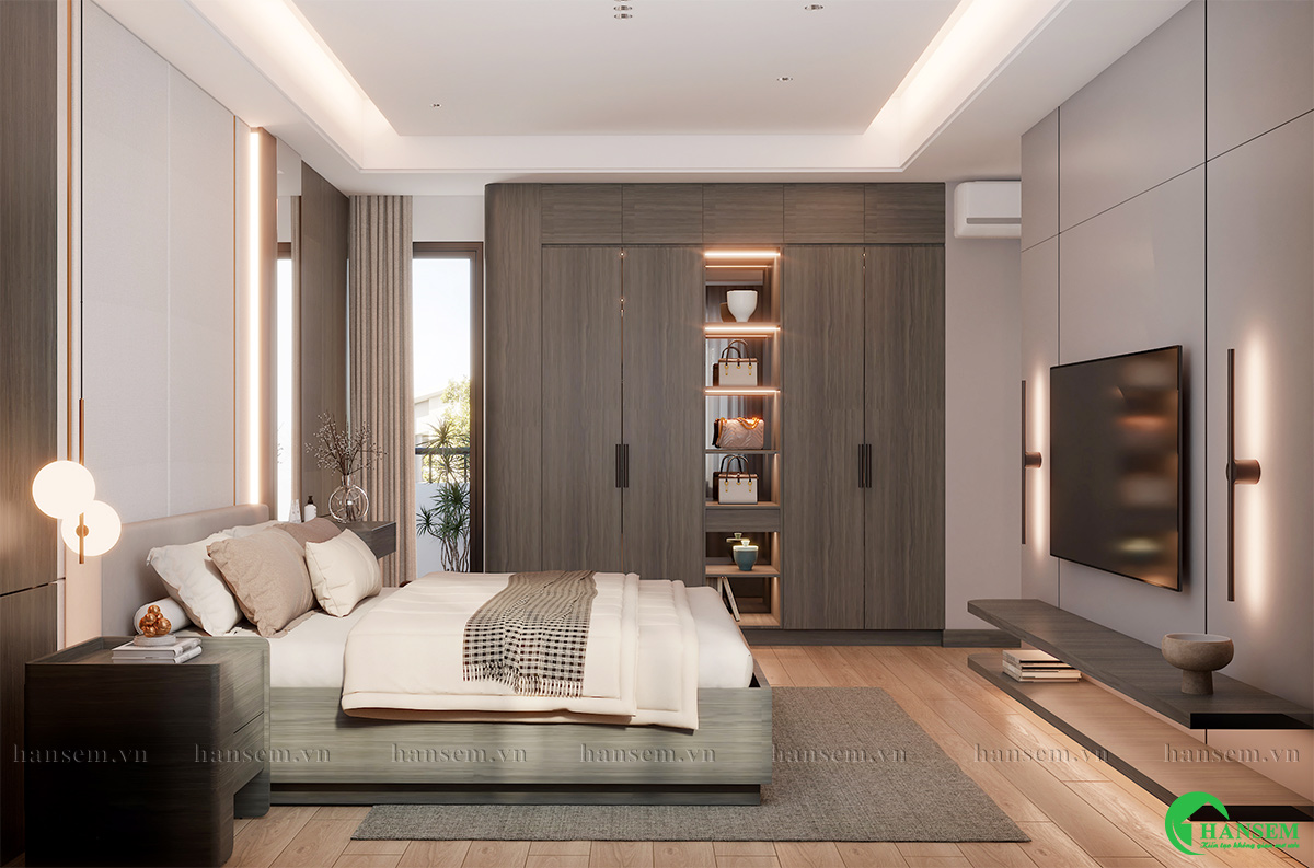 thiết kế thi công nội thất nhà chị khuyên tại vinh lộc