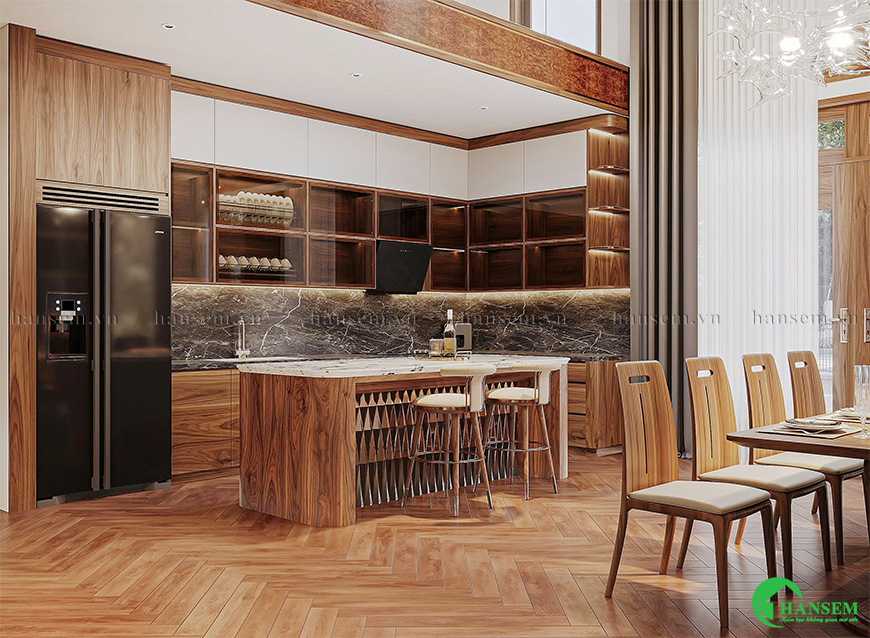  Phòng bếp hiện đại hướng đến sự tiện dụng và cảm xúc mang lại trải nghiệm của gia đình