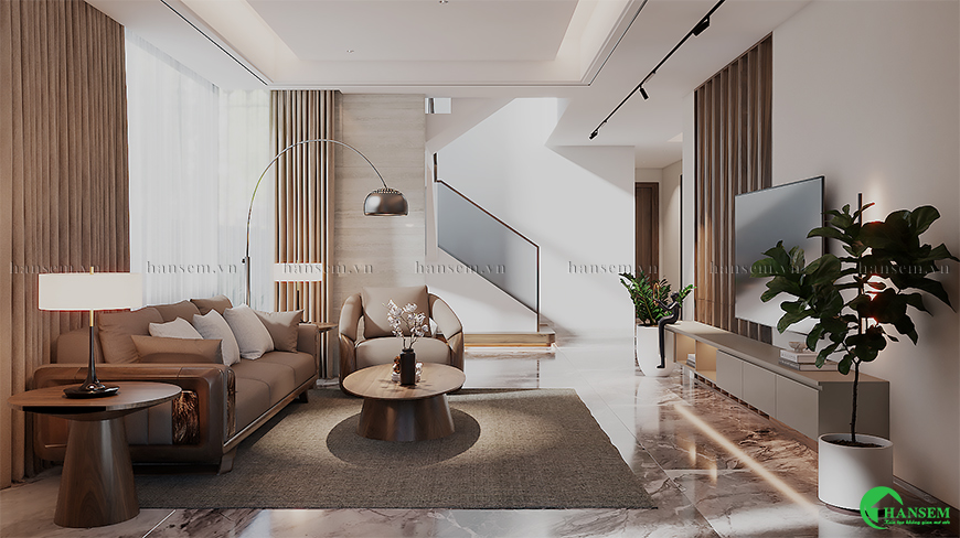 Đảm bảo sự hài hòa giữa màu sắc ánh sáng và bố cục nội thất