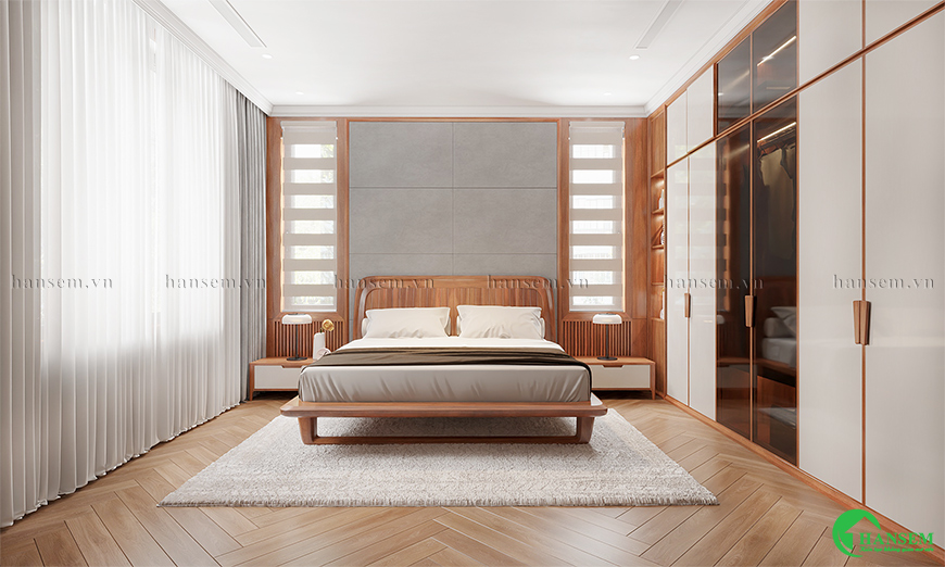 Ứng dụng màu trung tính điểm nhấn căn phòng hài hòa giảm sự đơn điệu nhàm chán