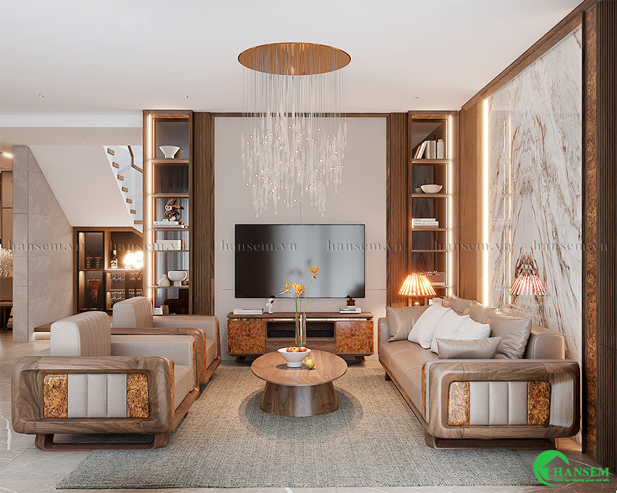 Bố trí nội thất thông minh cùng lựa chọn vật liệu hiện đại hài hòa đầy cảm hứng