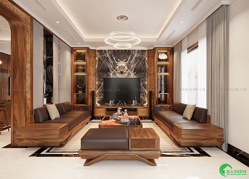 Thiết kế không gian tính toán kỹ lưỡng về tỷ lệ ánh sáng cùng vật liệu