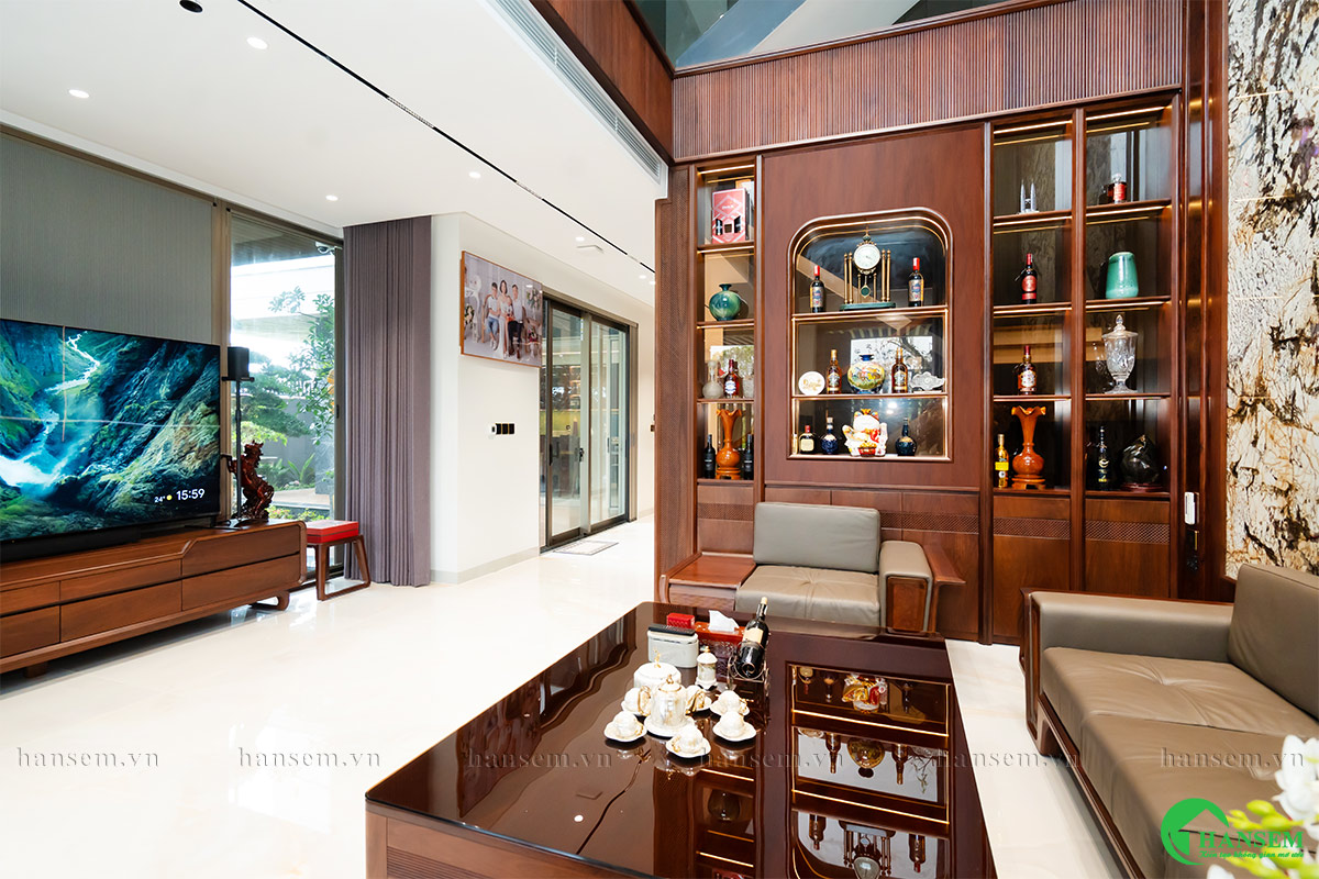 thiết kế thi công nội thất tại th villa anh thắng phường vinh hưng