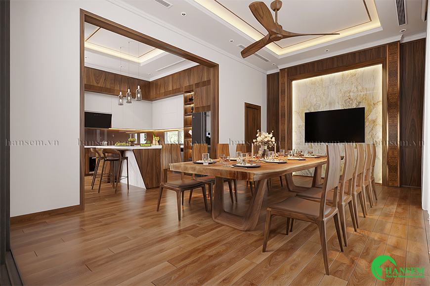 Không gian nội thất gỗ cao cấp mang trọn vẹn ánh sáng và tầm nhìn hiện đại