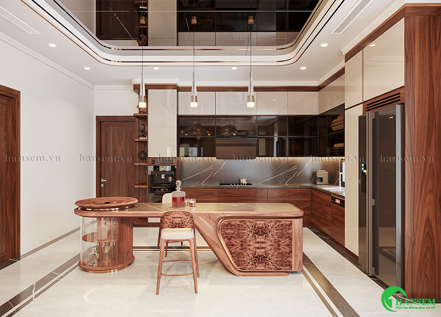 Phòng bếp đẳng cấp vượt trội tiện nghi ấn tượng