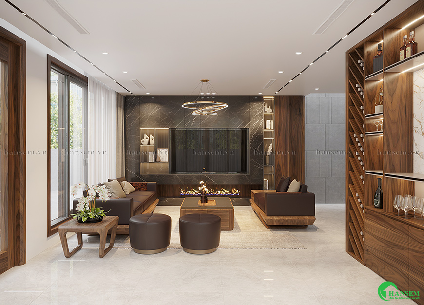 Liên kết không gian chặt chẽ và có tính thống nhất tổng thể liền mạch rất đẹp