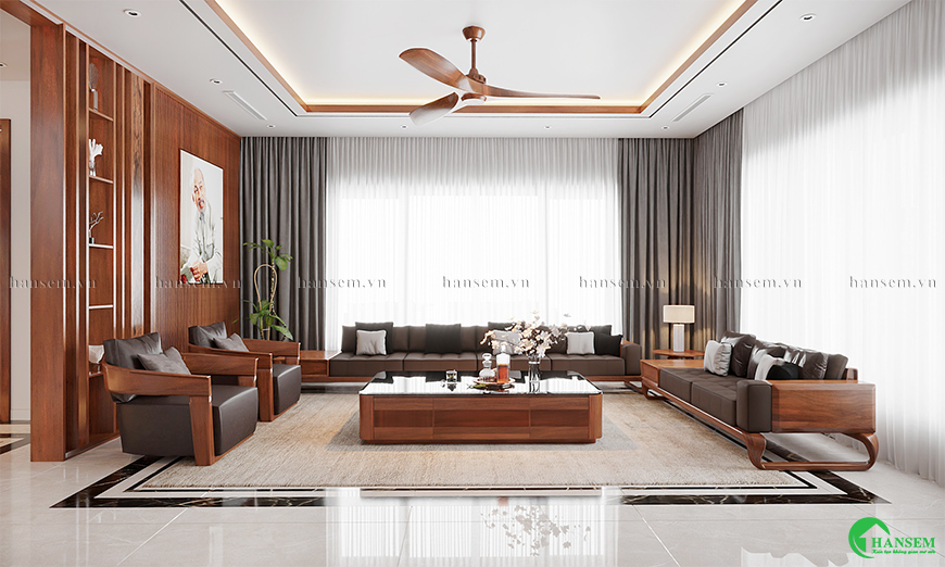 Xu hướng phòng khách đẹp nâng tầm không gian hiện đại tiện nghi
