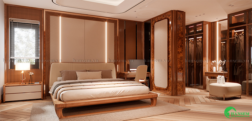 Phòng ngủ rộng rãi thoáng mát với sự yên tĩnh cùng riêng tư tuyệt đối