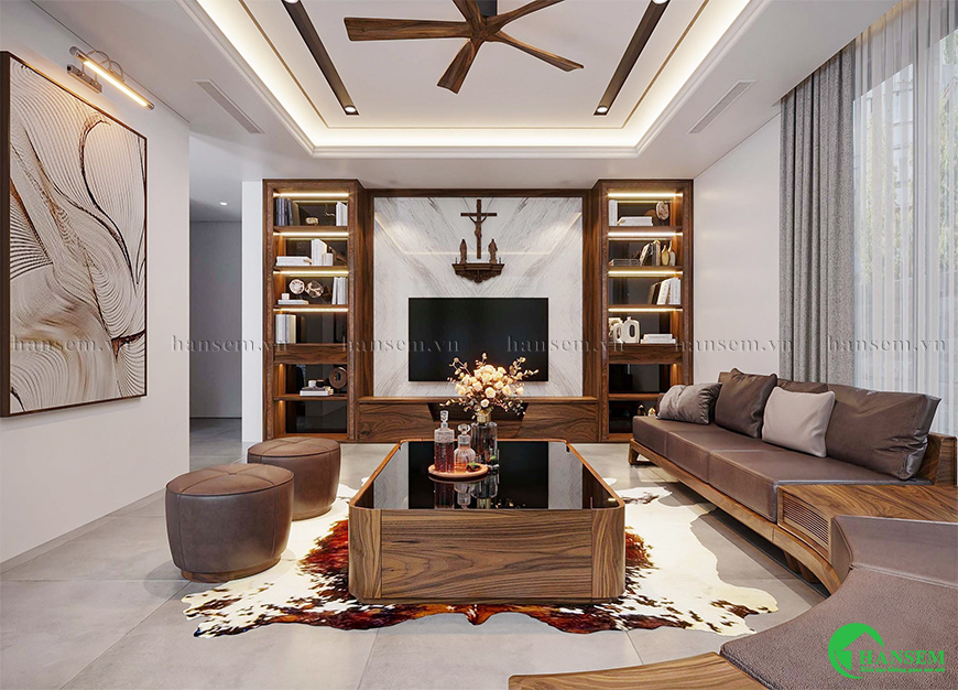Định hướng phong cách hiện đại với nghệ thuật nội thất ấn tượng có chiều sâu