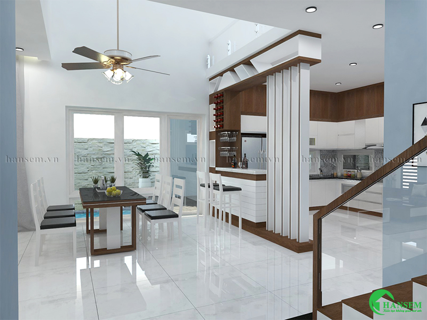 Phong cách hiện đại pha chút tối giản khoa học