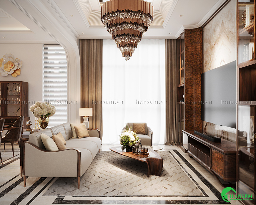 thiết kế thi công nội thất tại handico vinh tân