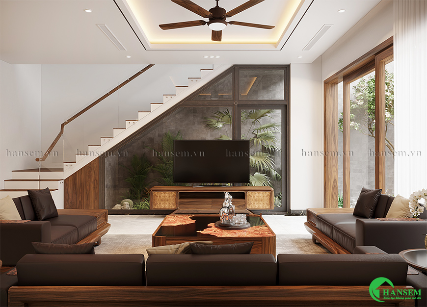 Tiếp đón khách quý cùng gắn kết các thành viên trong gia đinh thể hiện gu thẩm mỹ của gia chủ