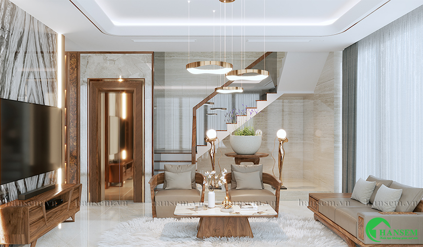 thiết kế thi công nội thất tại đô thị nam cầu phủ