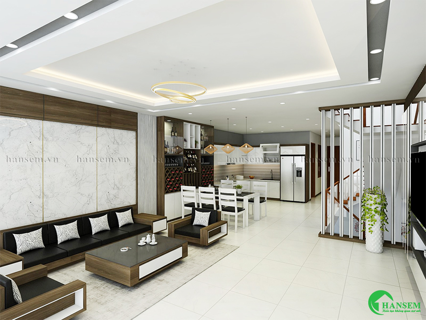 Kiến tạo không gian và đồng bộ từ phong cách đến lựa chọn vật liệu nội thất
