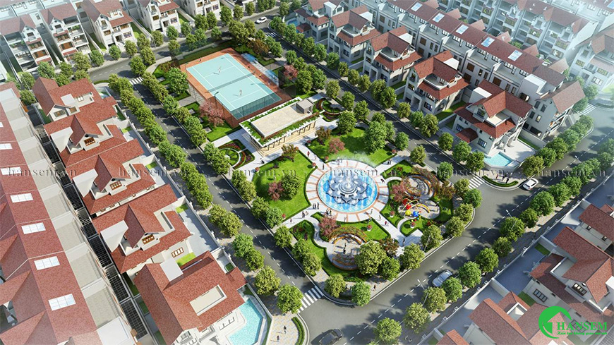 Chuỗi nhà biệt thự kết hợp không gian giải trí công việc mang lại sự tiện nghi thoải mái