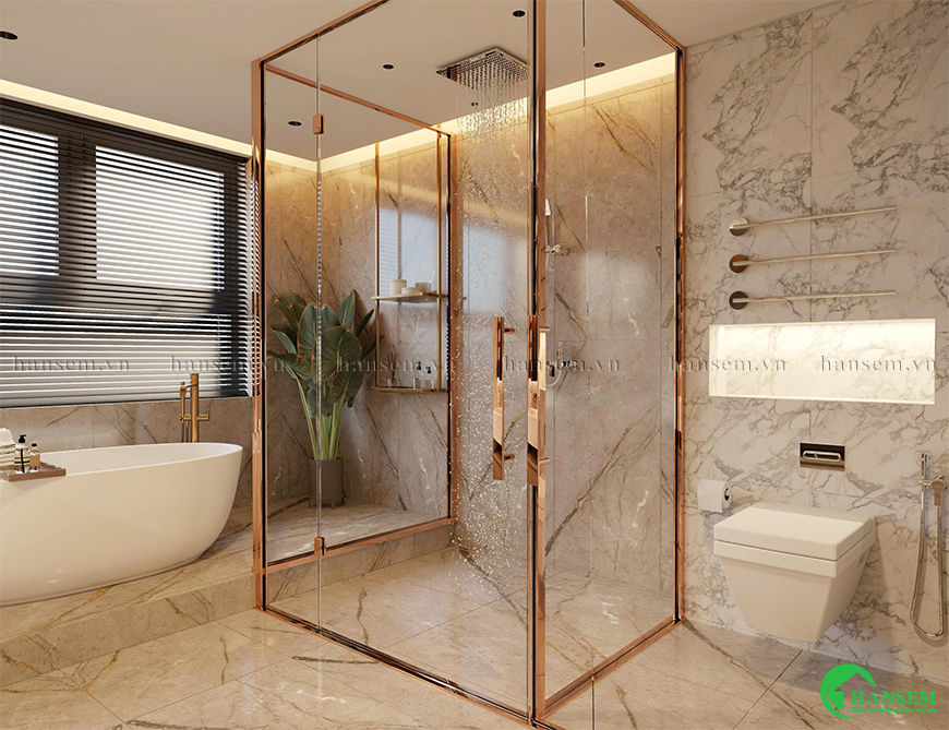 Lựa chọn gách lát nền và tường phòng tắm đẹp có khả năng chống trơn trượt chống thấm
