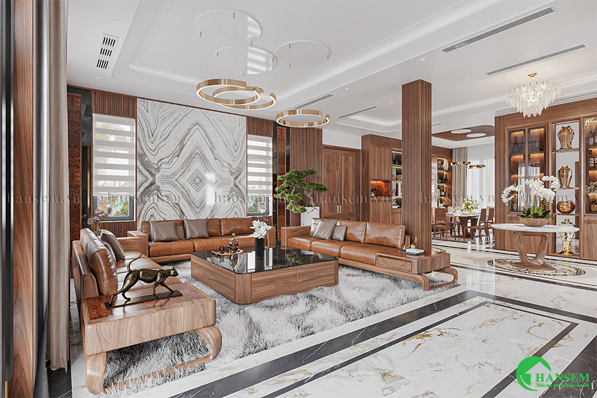 Thiết kế hài hòa bề thế ở không gian rộng rãi