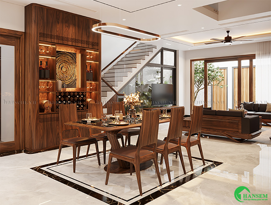 thiết kế nội thất tủ rượu