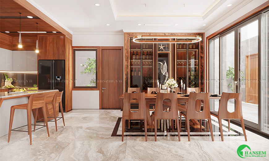 Tạo điểm nhấn không gian trở nên sang trọng và ấn tượng ngay từ ánh nhìn đầu tiên