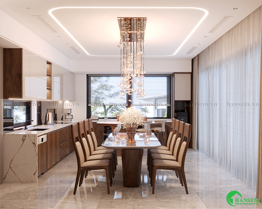 Thiết kế phòng bếp hiện đại nâng tầm cuộc sống gia đình