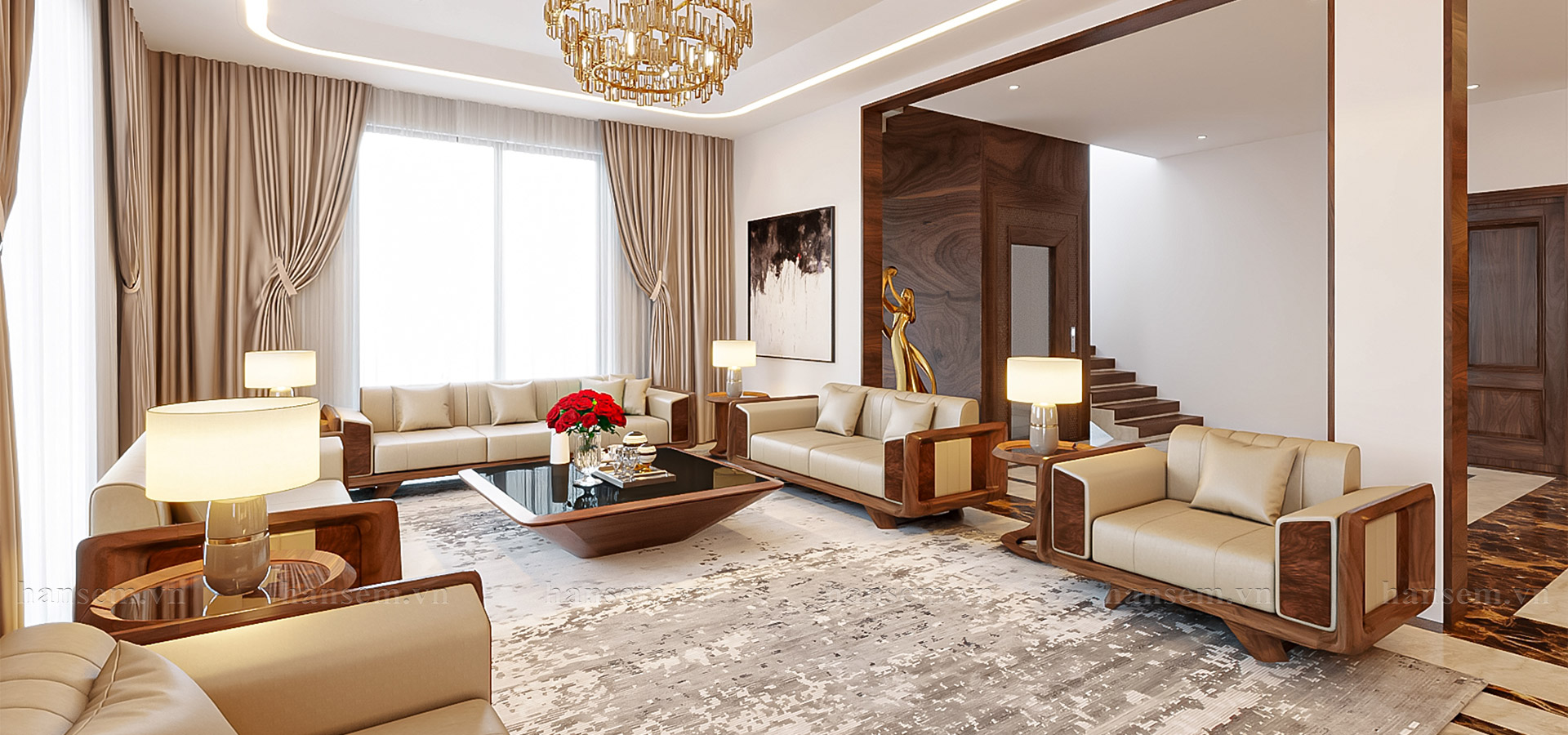 thiết kế nội thất nhà anh kiên tại thành vinh