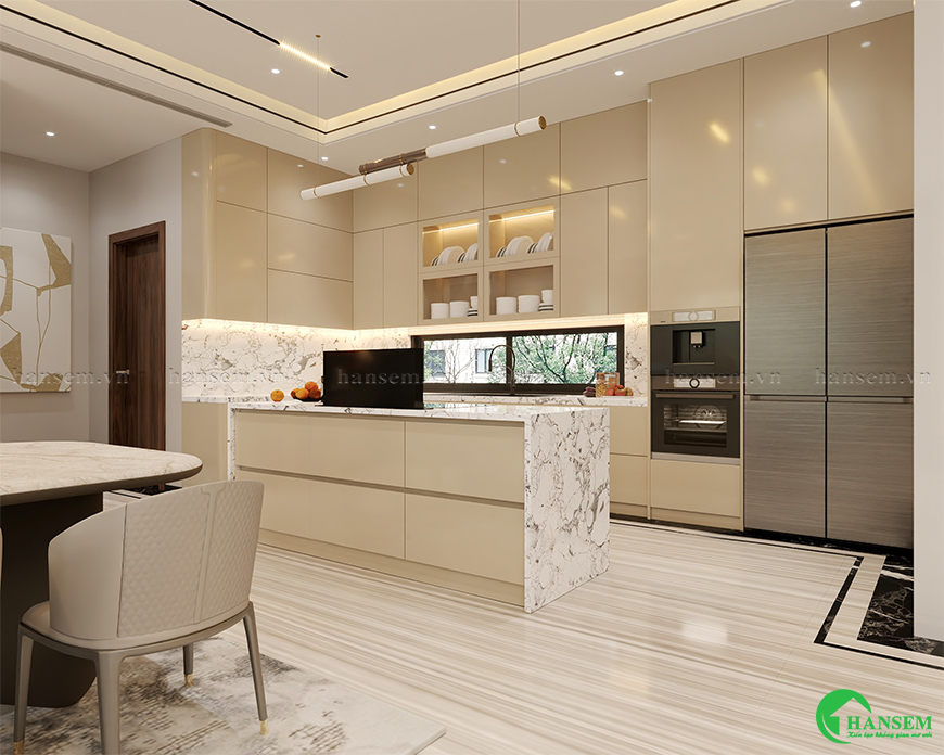 Thi công phòng bếp đẹp chất lượng hướng đến căn bếp phù hợp với sở thích cùng nhu cầu sử dụng của gia đình